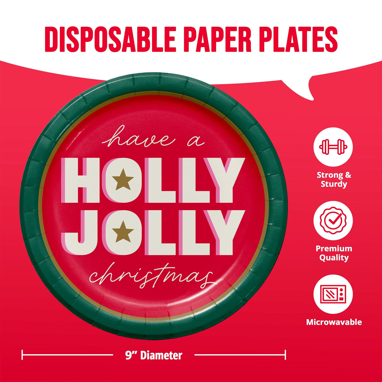 Holiday Hues Dinner Plates 9" (8/Pkg)