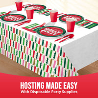 Holiday Hues Plastic Tablecover 54