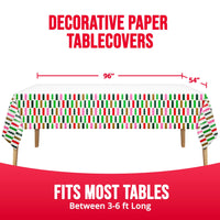Holiday Hues Plastic Tablecover 54