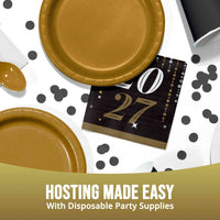 Dazzling Midnight 2027 Beverage Napkins (16/Pkg)
