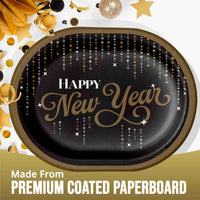 Dazzling Midnight Oval Platters 12