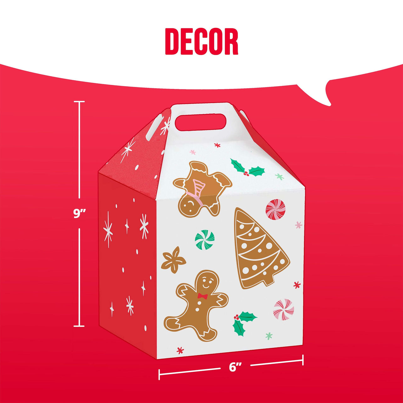 Christmas Decor Favor Boxes (8/Pkg)