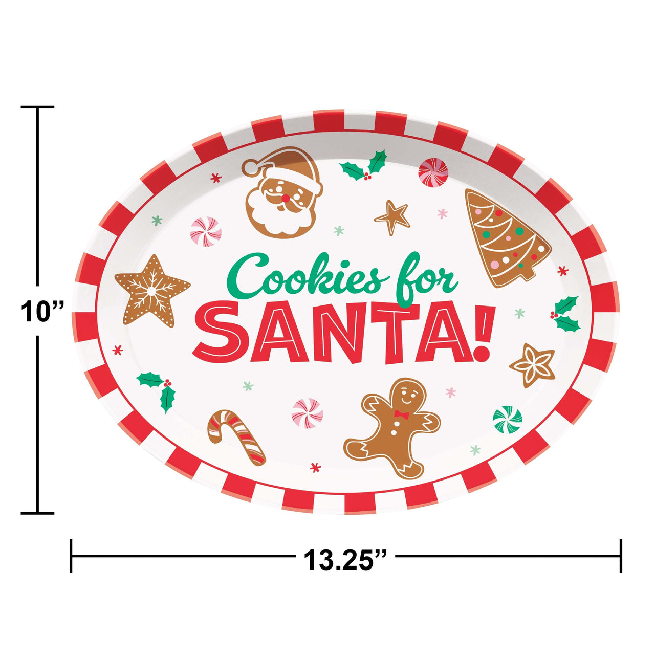 Christmas Decor Cookies Plastic Tray