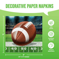 Fan Zone Football Beverage Napkins (16/Pkg)