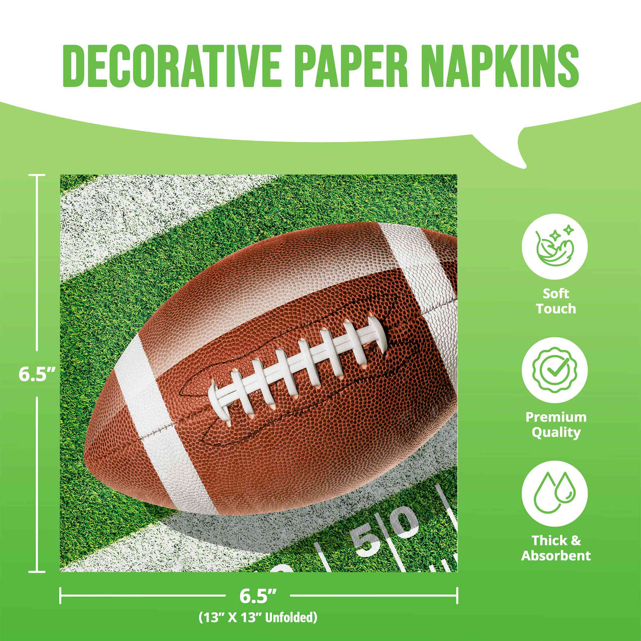 Fan Zone Luncheon Napkins (16/Pkg)