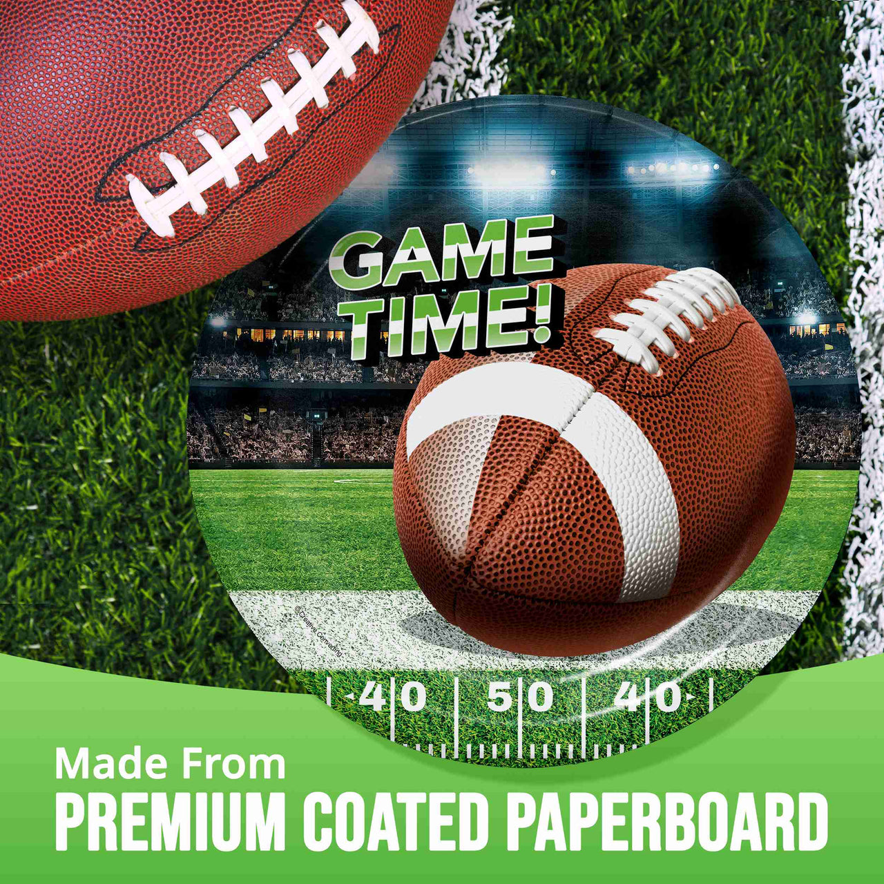 Fan Zone Dinner Plates 9" (8/Pkg)
