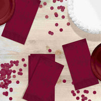 Burgundy Guest Towels (50/Pkg)