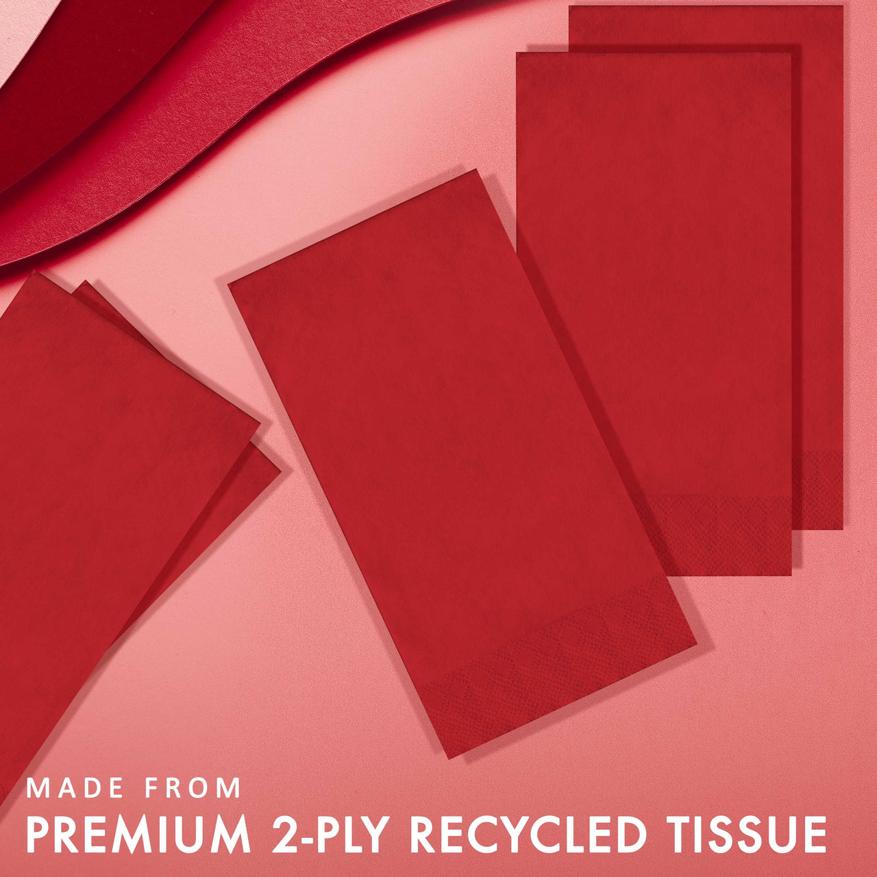 Classic Red Guest Towels (50/Pkg)