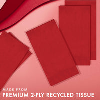 Classic Red Guest Towels (50/Pkg)