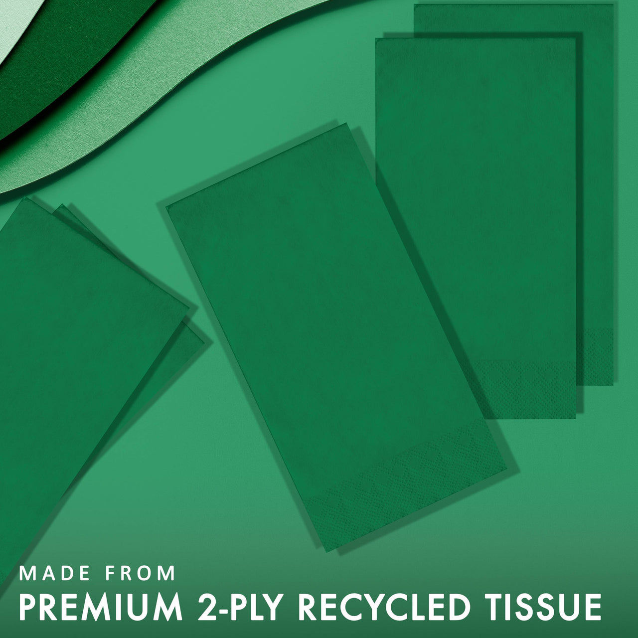 Emerald Green Guest Towels (50/Pkg)