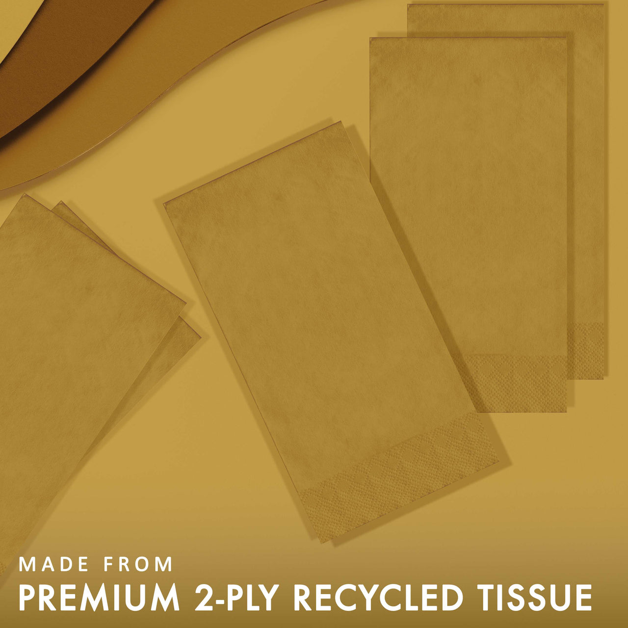 Glittering Gold Guest Towels (50/Pkg)