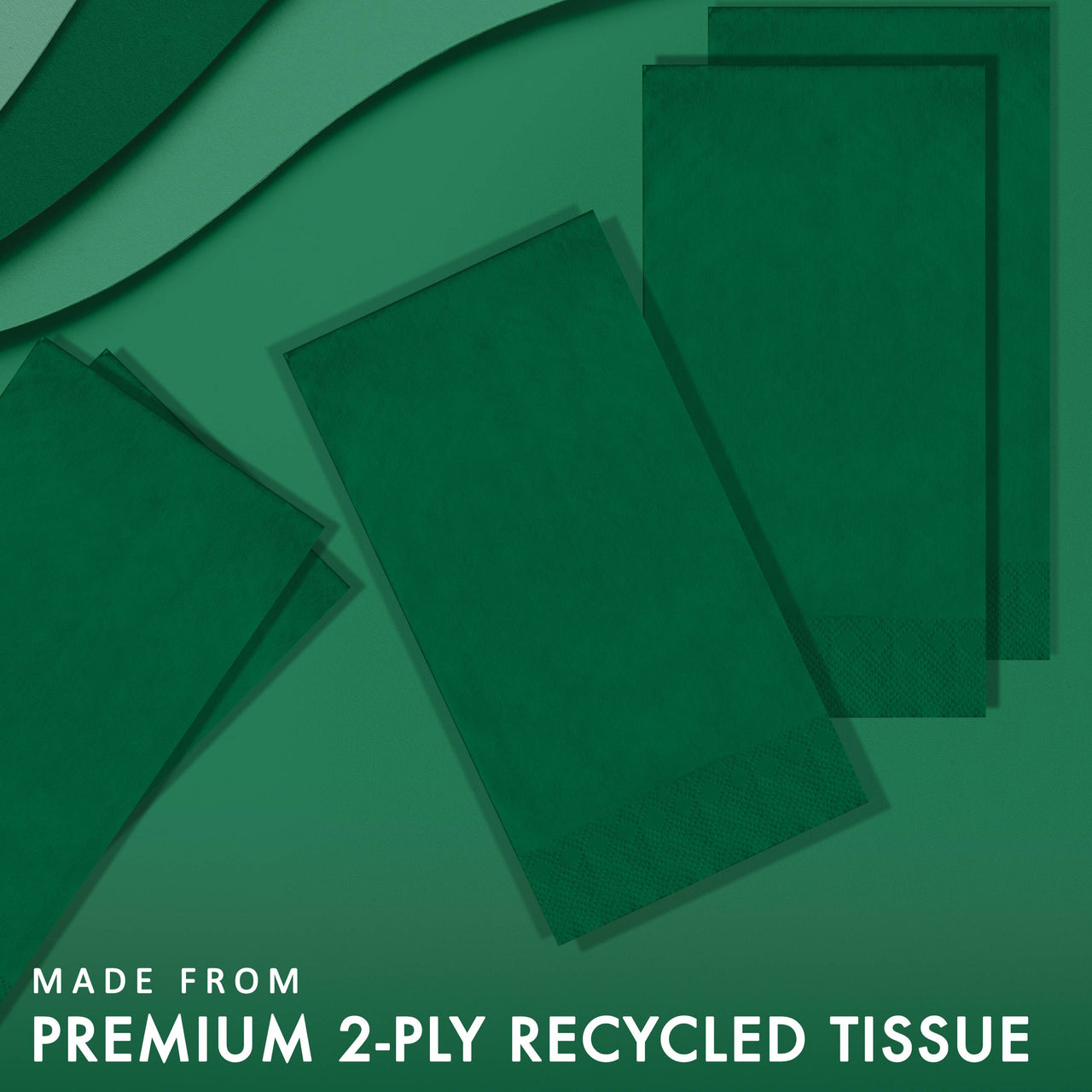 Hunter Green Guest Towels (50/Pkg)