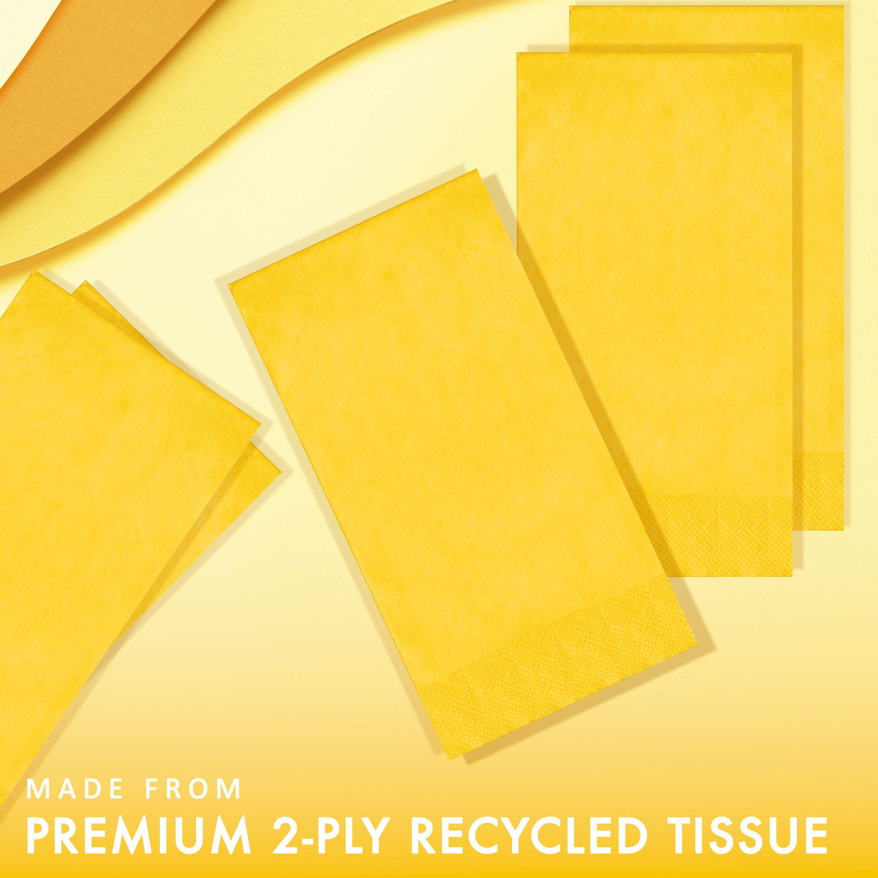 School Bus Yellow Guest Towels (50/Pkg)
