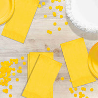 School Bus Yellow Guest Towels (50/Pkg)