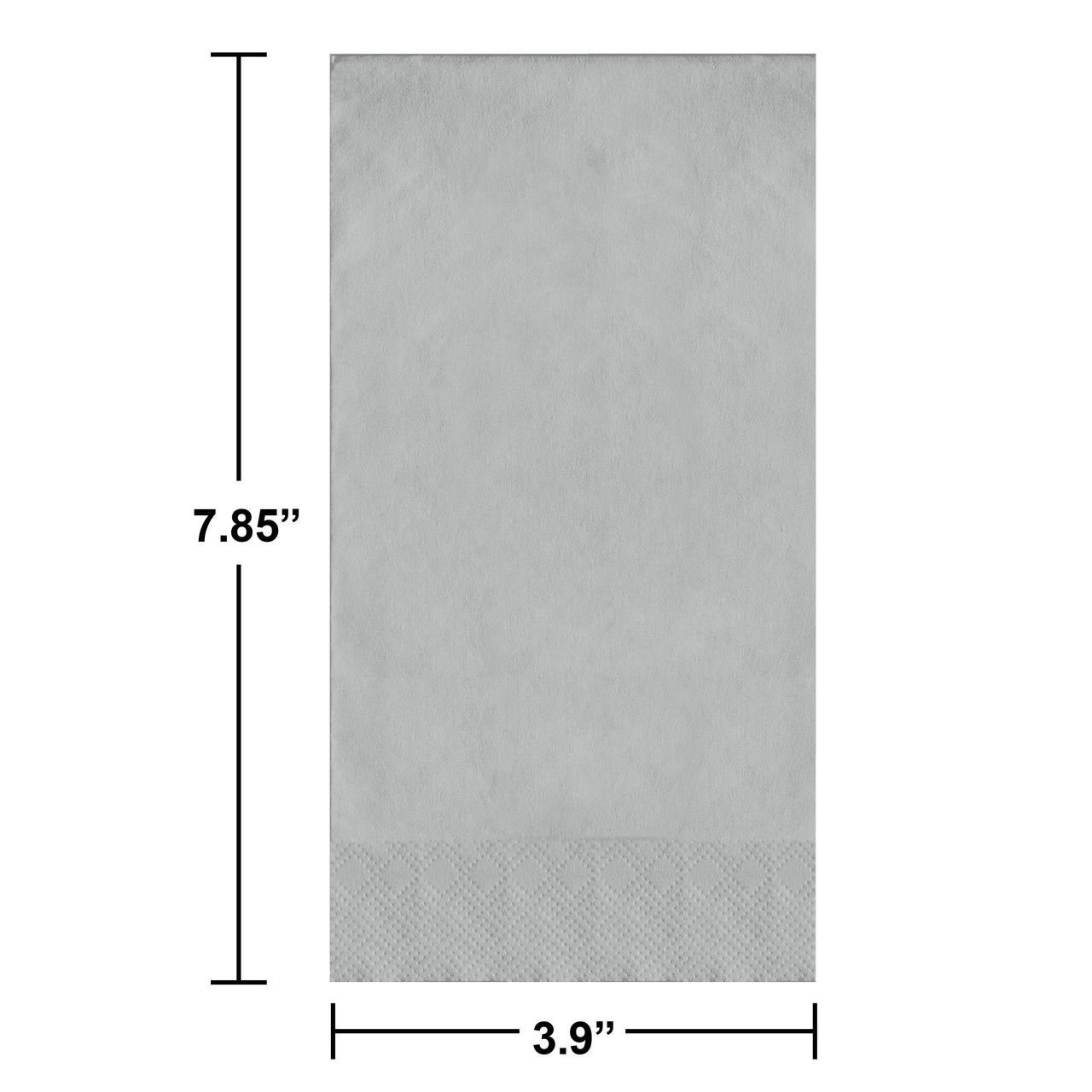 Shimmering Silver Guest Towels (50/Pkg)