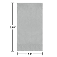 Shimmering Silver Guest Towels (50/Pkg)