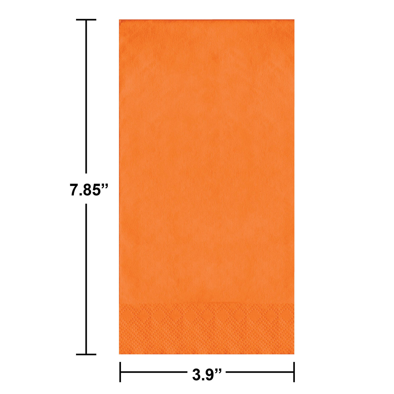 Sunkissed Orange Guest Towels (50/Pkg)