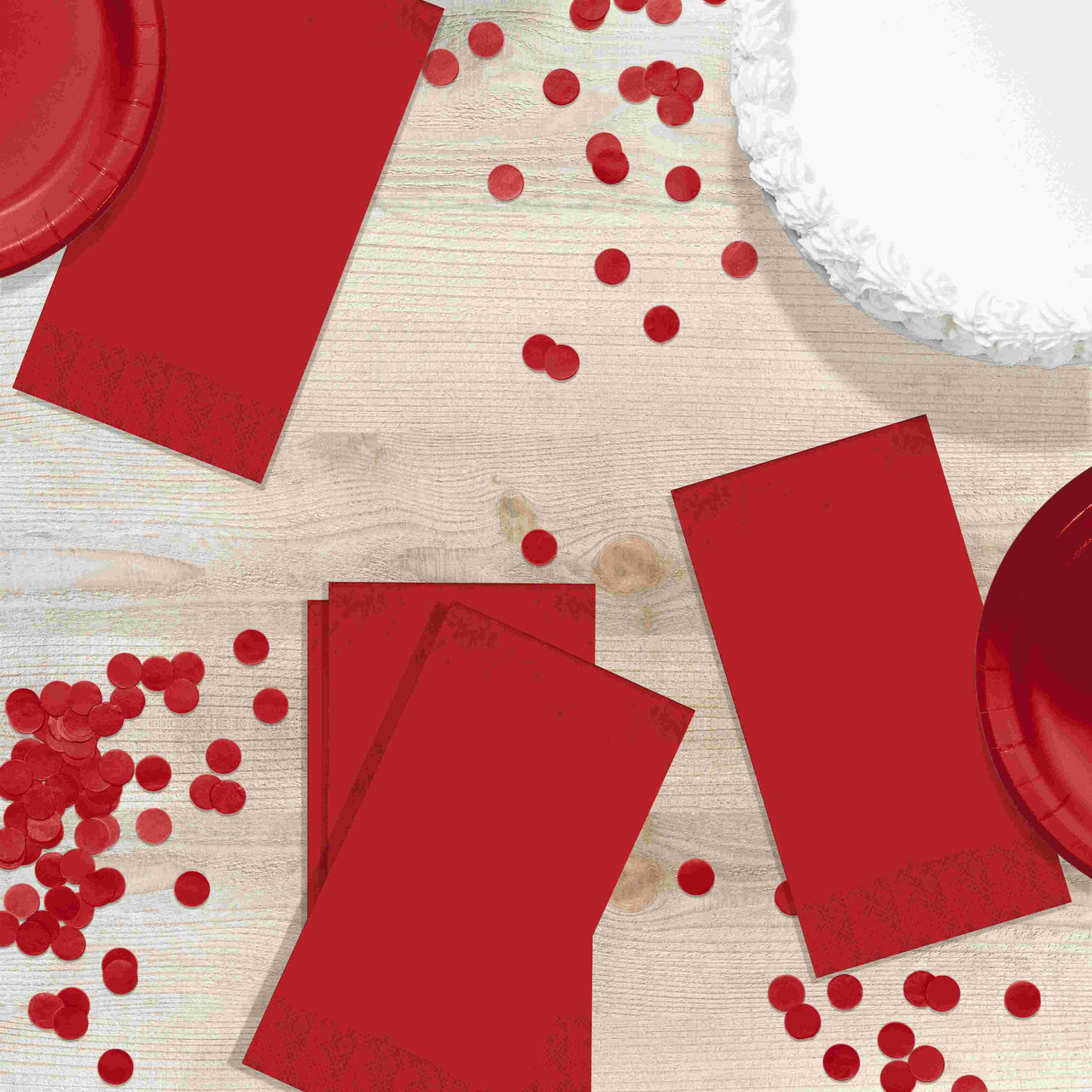 Classic Red Guest Towels (100/Pkg)