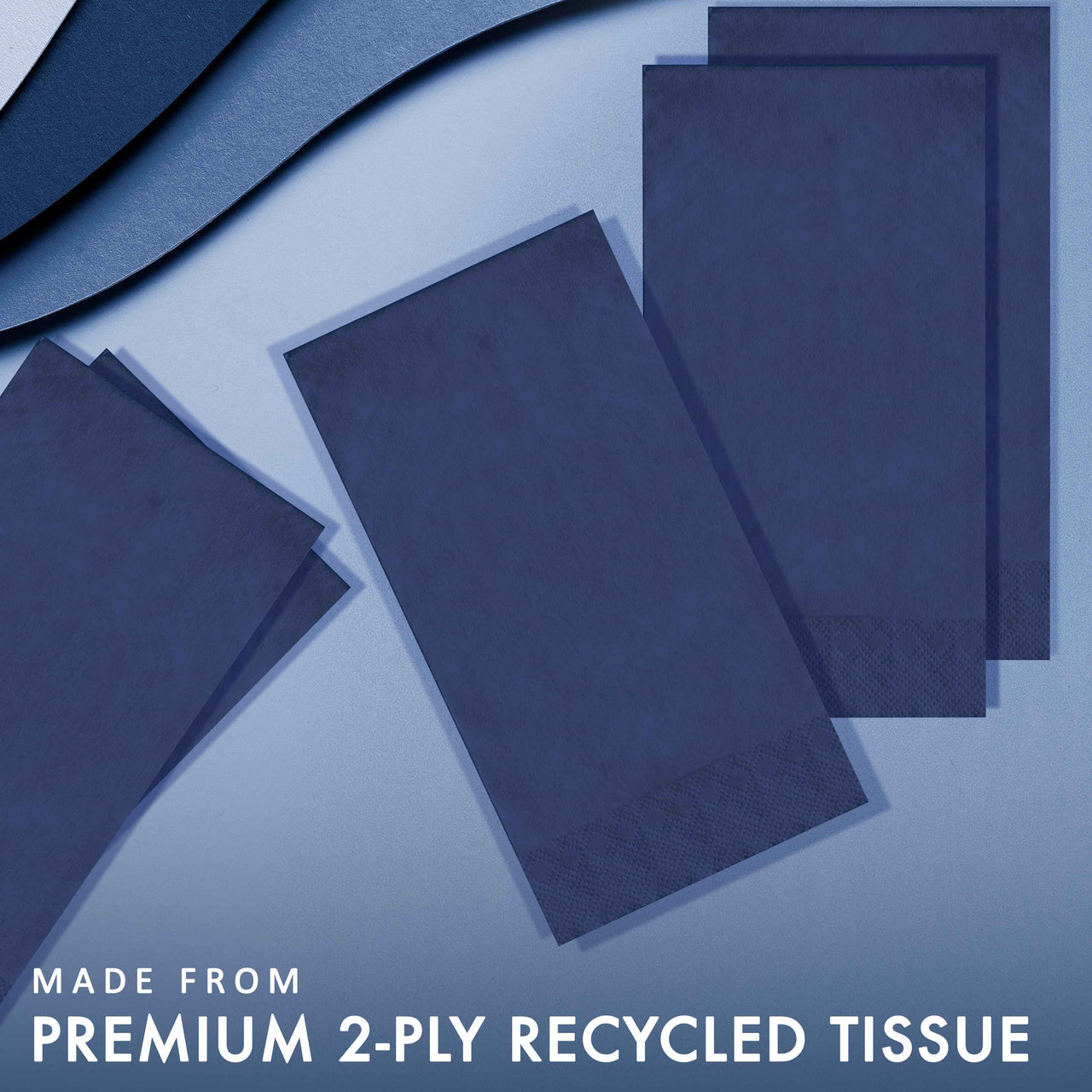 Navy Guest Towels (100/Pkg)