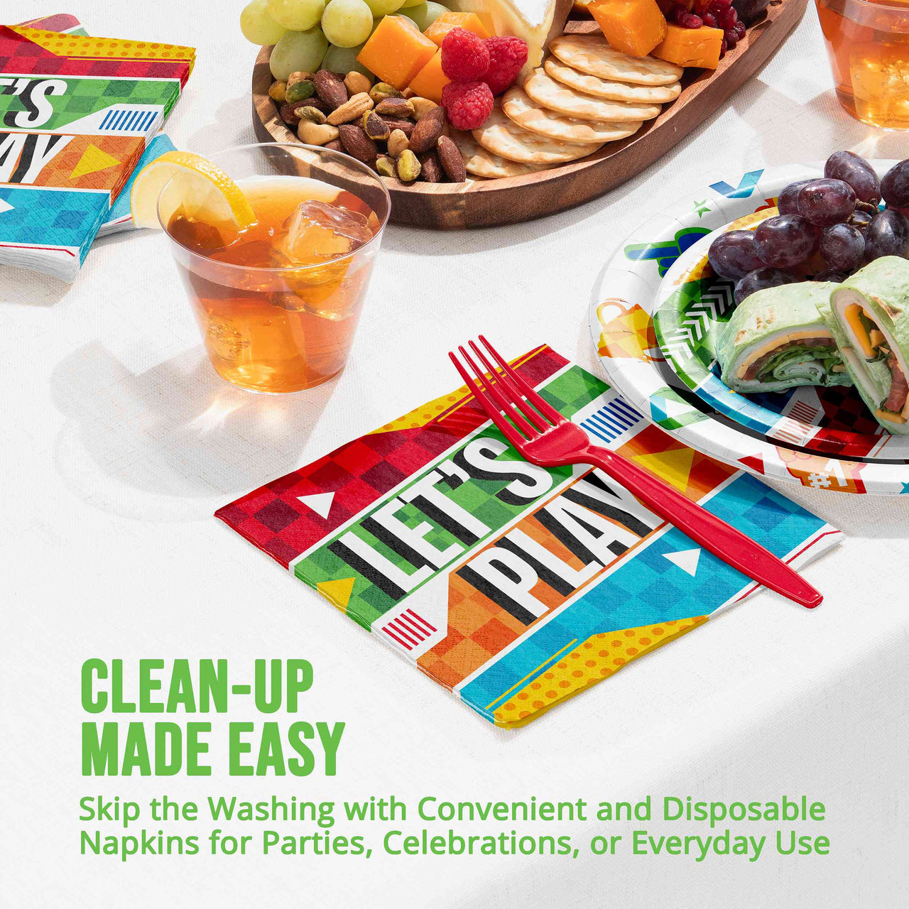 Sports Spirit Lets Play Luncheon Napkins (16/Pkg)