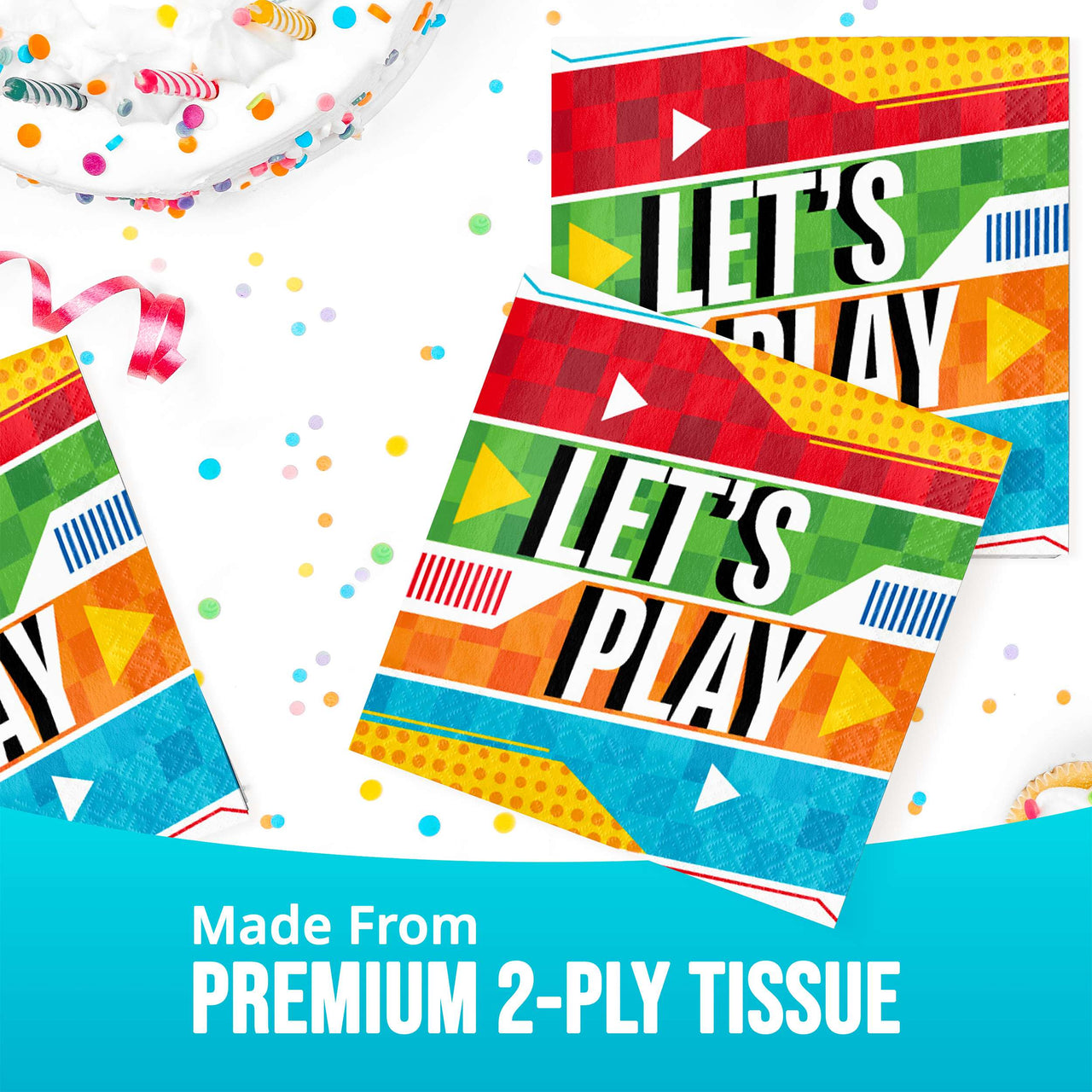Sports Spirit Lets Play Luncheon Napkins (16/Pkg)