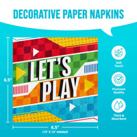 Sports Spirit Lets Play Luncheon Napkins (16/Pkg)