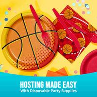 Sports Spirit Basketball Dinner Plates 9