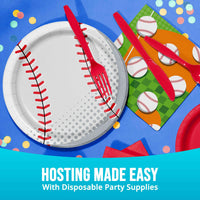 Sports Spirit Baseball Dinner Plates 9