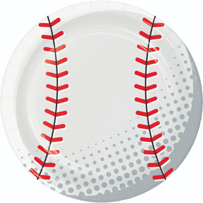 Sports Spirit Baseball Dinner Plates 9"
