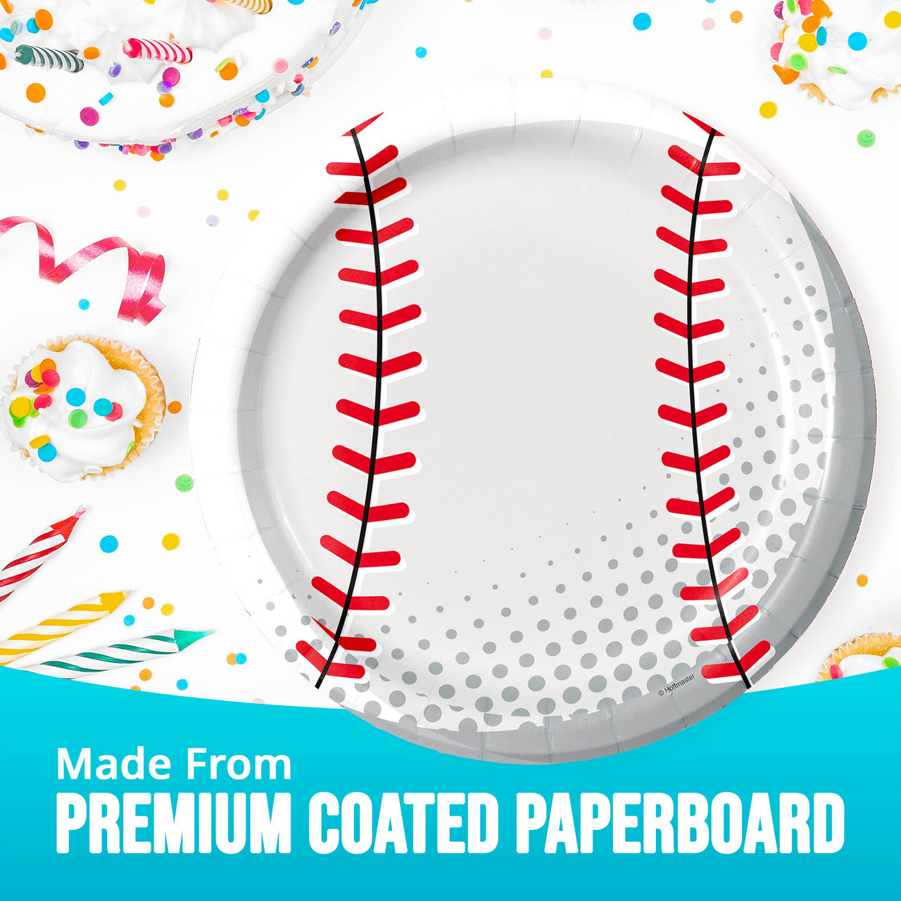 Sports Spirit Baseball Dinner Plates 9" (8/Pkg)