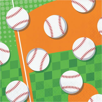 Sports Spirit Baseball Luncheon Napkins