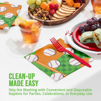 Sports Spirit Baseball Luncheon Napkins (16/Pkg)