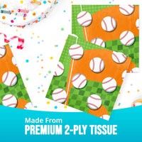 Sports Spirit Baseball Luncheon Napkins (16/Pkg)