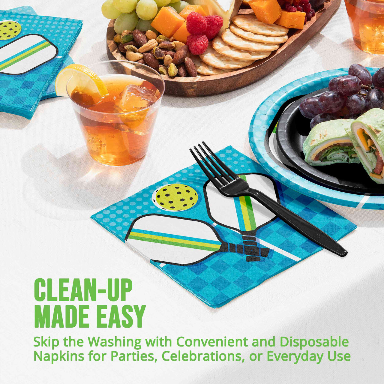 Sports Spirit Pickleball Luncheon Napkins (16/Pkg)