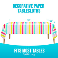 Birthday Brights Plastic Tablecover 54