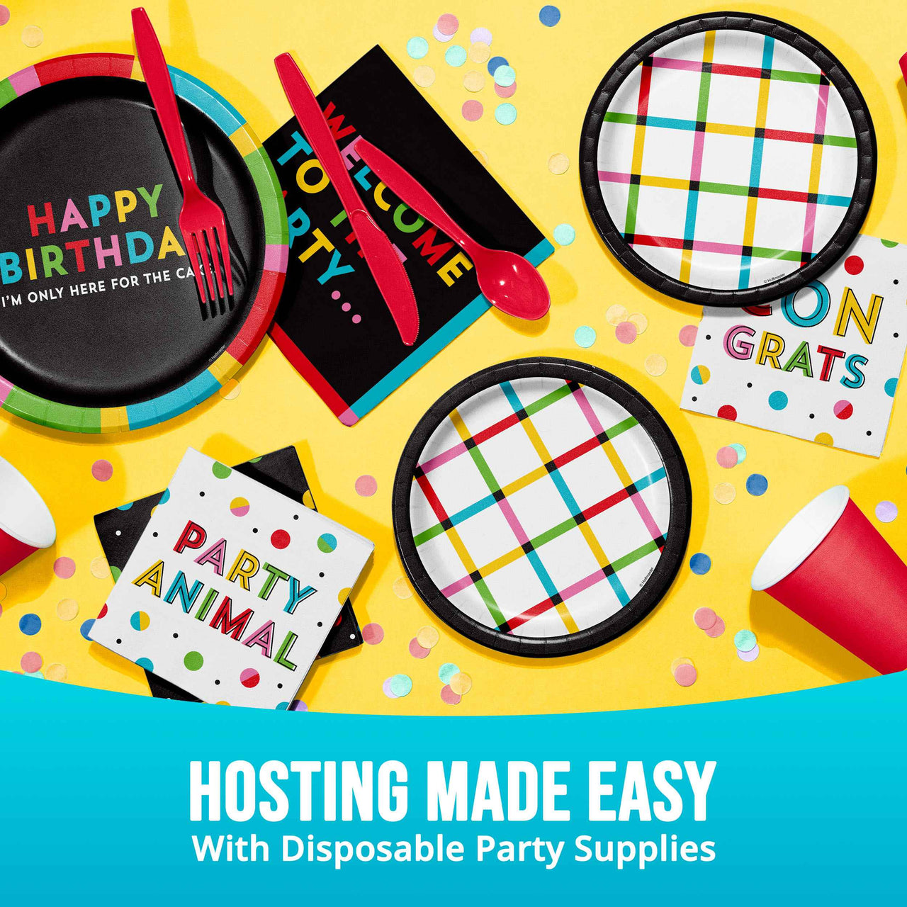 Snarky Celebration Dinner Plates 9" (8/Pkg)