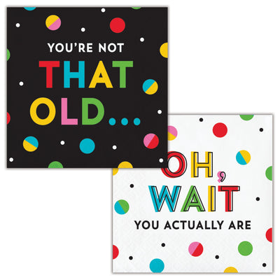 Snarky Celebration Not Old Beverage Napkins