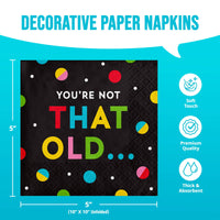 Snarky Celebration Not Old Beverage Napkins (16/Pkg)
