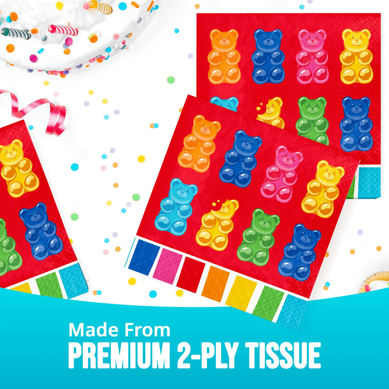 Gummy Bear Bash Luncheon Napkins (16/Pkg)