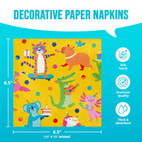 Animal Jamboree Luncheon Napkins (16/Pkg)