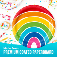 Rainbow Cheer Dinner Plates 9