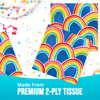 Rainbow Cheer Luncheon Napkins (16/Pkg)
