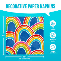 Rainbow Cheer Luncheon Napkins (16/Pkg)