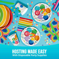 Rainbow Cheer Beverage Napkins (16/Pkg)