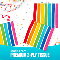 Rainbow Cheer Beverage Napkins (16/Pkg)