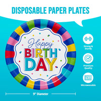 Color Waves Dinner Plates 9