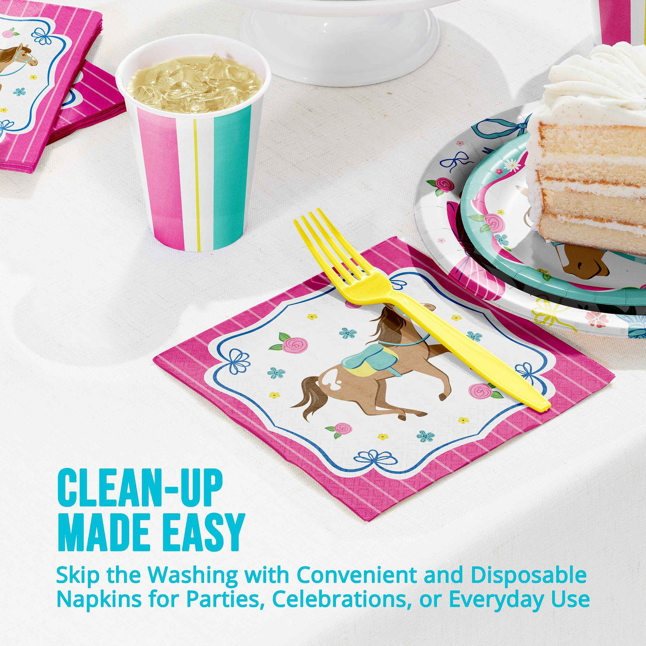 Horse Charm Luncheon Napkins (16/Pkg)