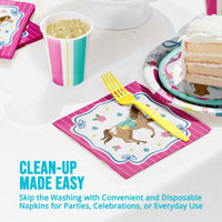 Horse Charm Luncheon Napkins (16/Pkg)