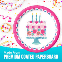 Floral Cake Dinner Plates 9
