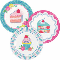 Floral Cake Luncheon Plates 7